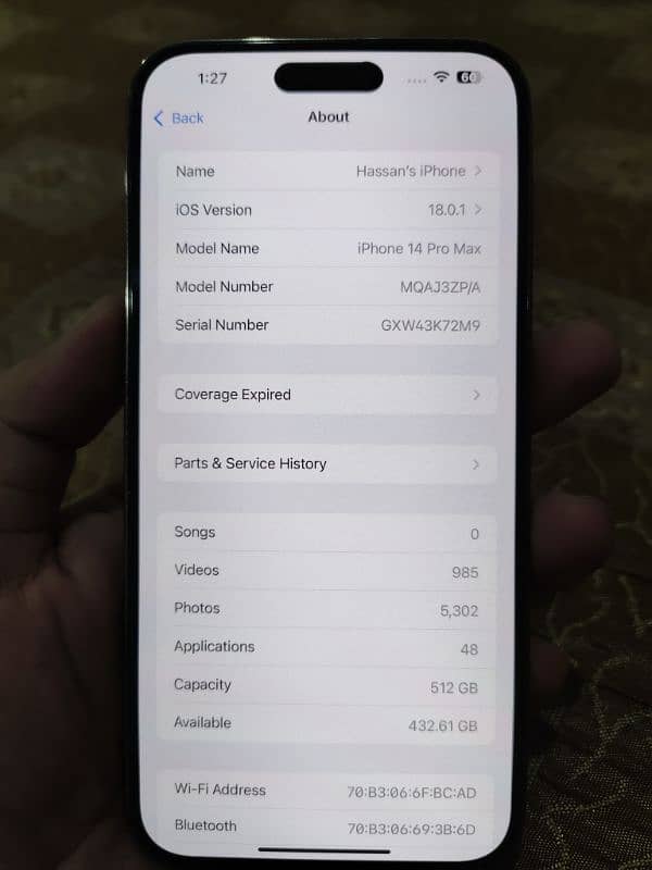 iPhone 14 pro max PTA APPROVE 512GB 6