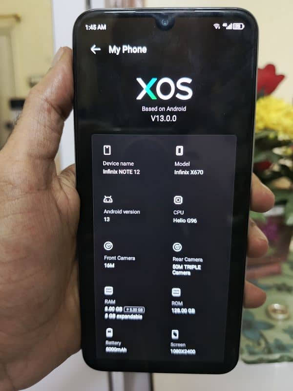 Infinix Note 12 8+8 Ram Rom 128 1
