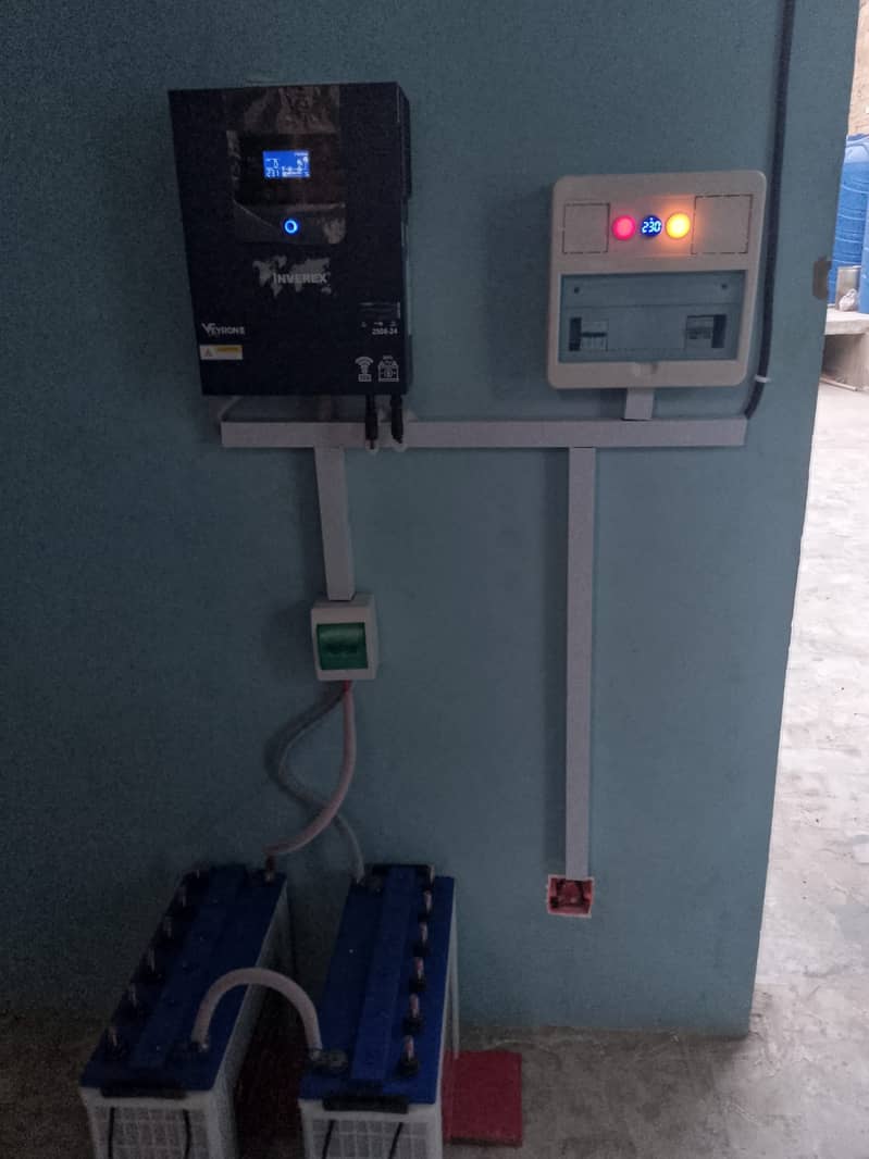 Solar system insallation/solar elevated structure/solar inverter wirng 1