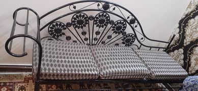 iron steel 3 seater sofa