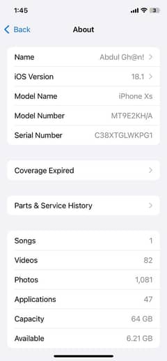 iphone xs 64gb pta 0