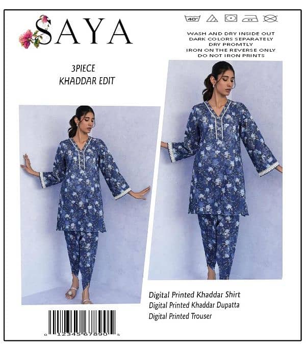 _WINTER COLLECTION_ *SAYA (2024) _KHADDAR 3PC_ 0