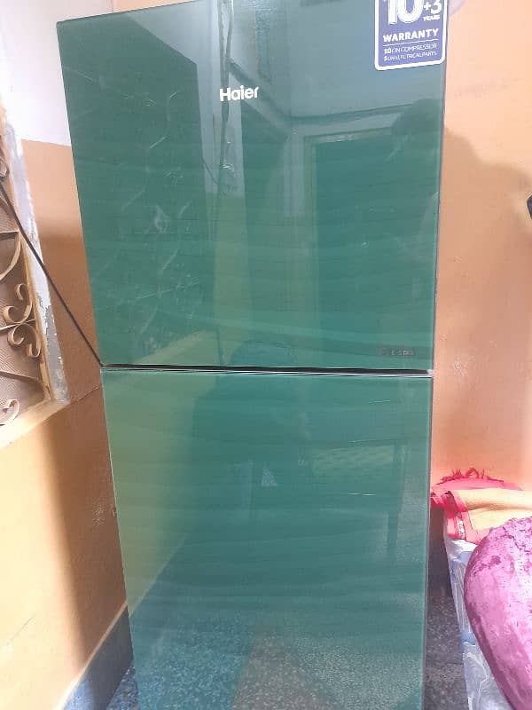 Haier fridge green colour 1