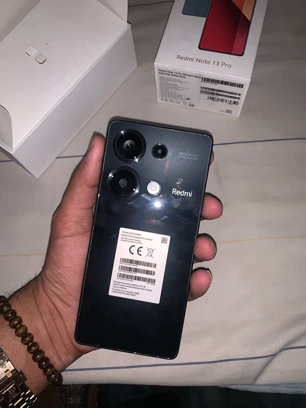 redmi note 13pro midnight black 8gb Ram 256gb Rom 1