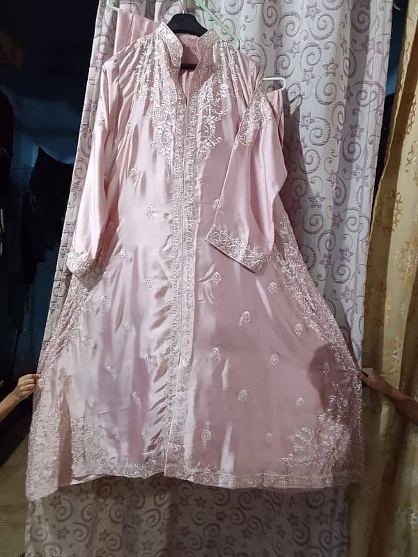 New branded dresss silk rose pink color 2