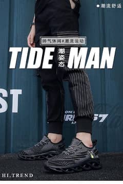 Men's breathable spring shoes (black) ships from overseas