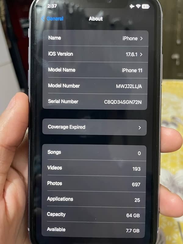 Iphone 11 64GB NON-PTA JV Genuine Condition 6