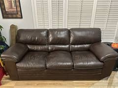 7 seater leather sofa set available for sale