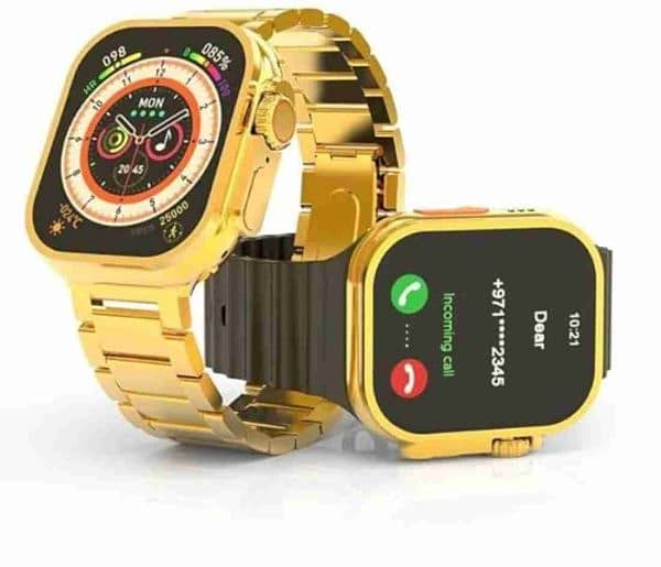 Hk9 Ultra Max Golden Smartwatch With 2 Straps, Golden Edition 3