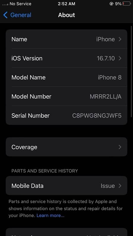 iPhone 8 64gb PTA Approved baseband issue 7