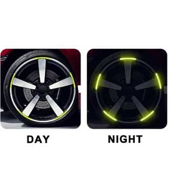 20 Pcs Car Hub Reflective Sticker Car Accessories Decorative Strips Ge 1