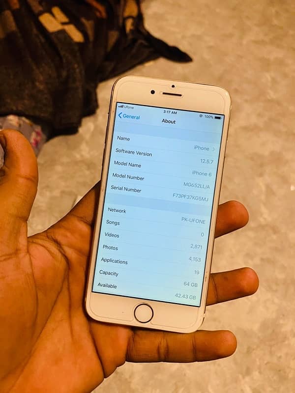 iphone 6  64 gb  pta approved  factory unlock 6