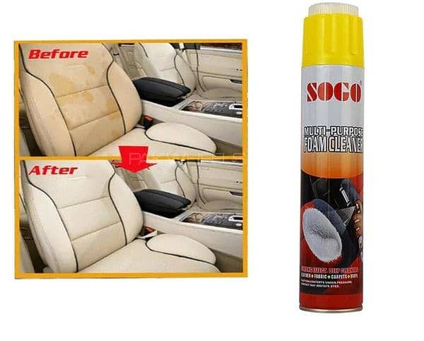 Sogo Multi-Purpose Like Fabric, Carpet, Leather, etc. Foam Cleaner – 6 1