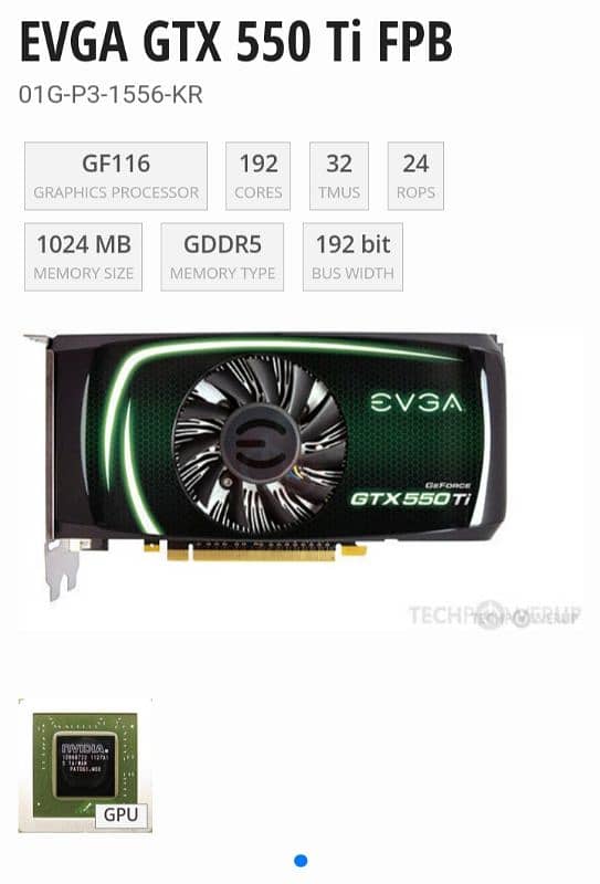 NVIDIA GTX 550TI EVGA 0