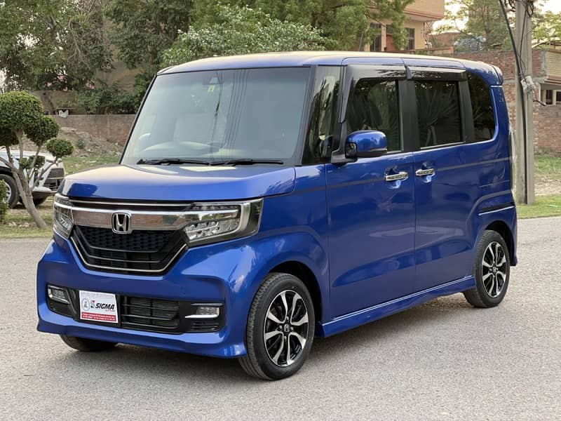 Honda N Box Custom-Blue 2020 1