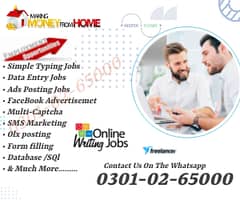 Work from home Form Filling home base job opportunity for students