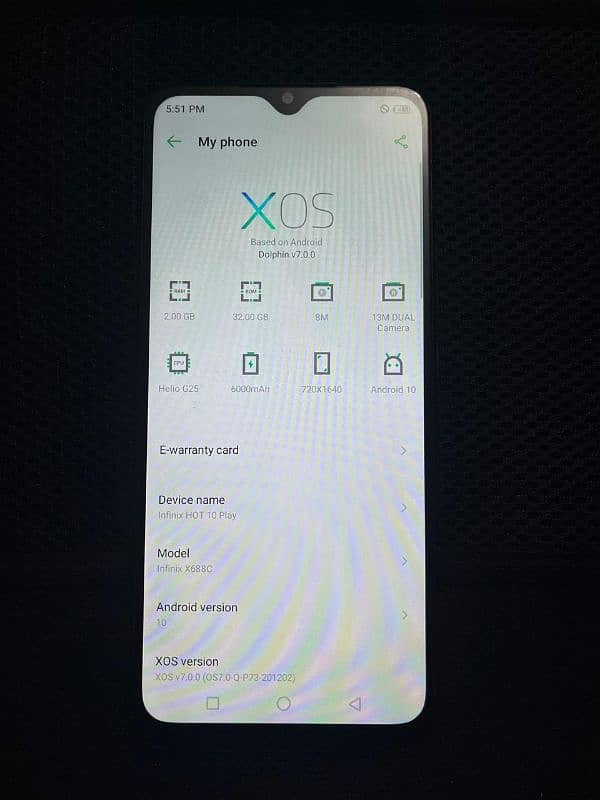 Infinix Hot 10 Play 2/32 Full New Refurb Model 2