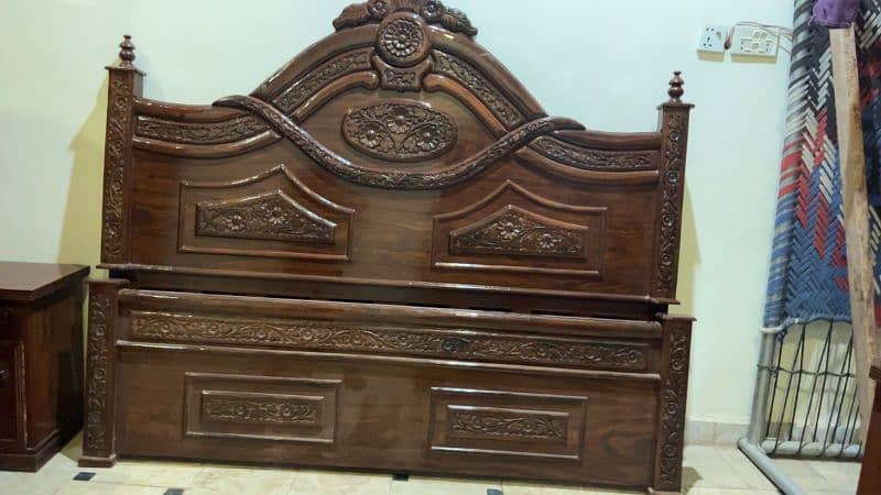 wooden bedroom set. 2