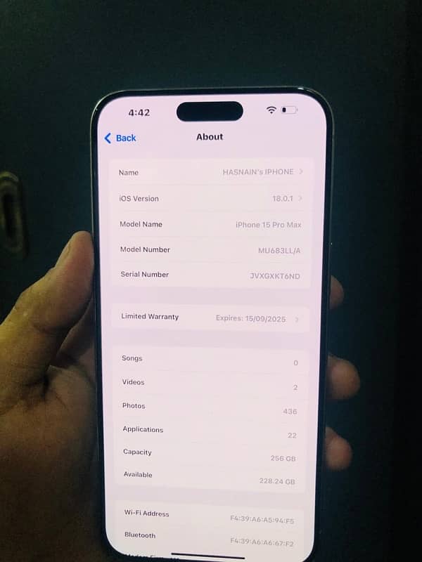 IPHONE 15 PRO MAX 256gb NON PTA JV (OPEN BOX) 12