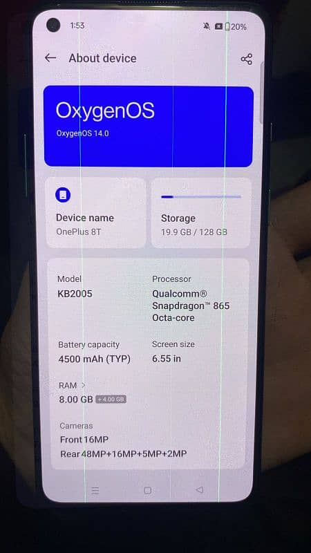 oneplus 8t pta approved life time vip 4