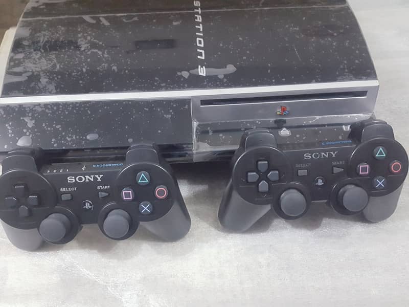 500gb ps3 45 games installation with 2 remotes wireless 5