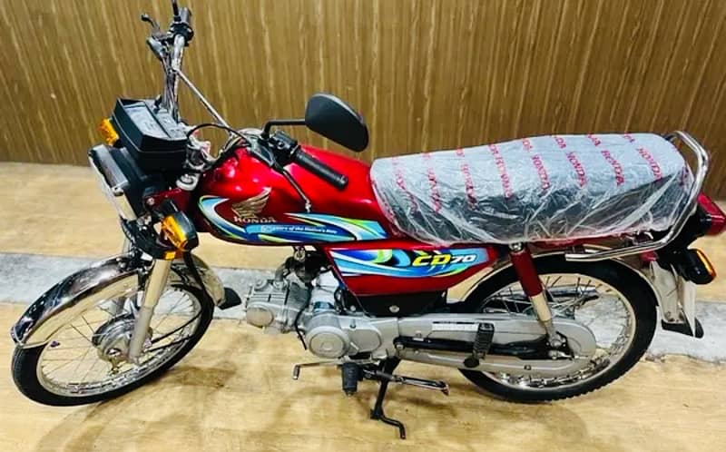 Honda cd70 model 2024 new brand bike zero condition 1