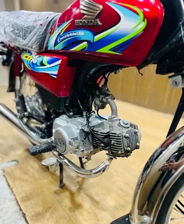 Honda cd70 model 2024 new brand bike zero condition 5