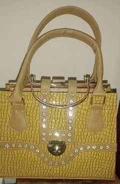 Hand Bag / Yellow Hand Bag / Lady Bag for sale