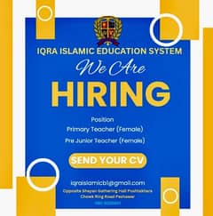 required Female Teachers