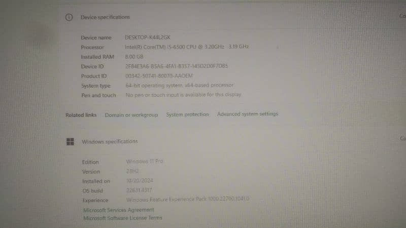 Lenovo M700 Core i5 6Gen DDR4 Gaming Machine 6