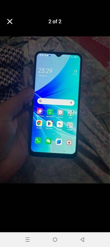 oppo a 57 new model blue colour and lush condition 1