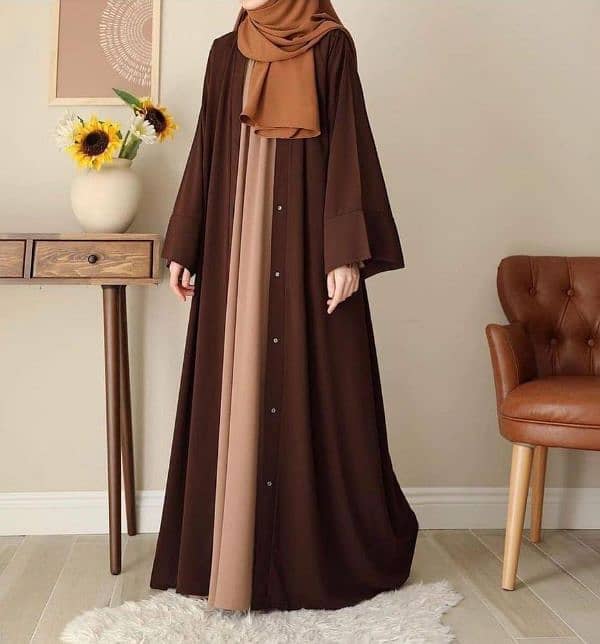 Georgette Full Abaya With Stoller 3