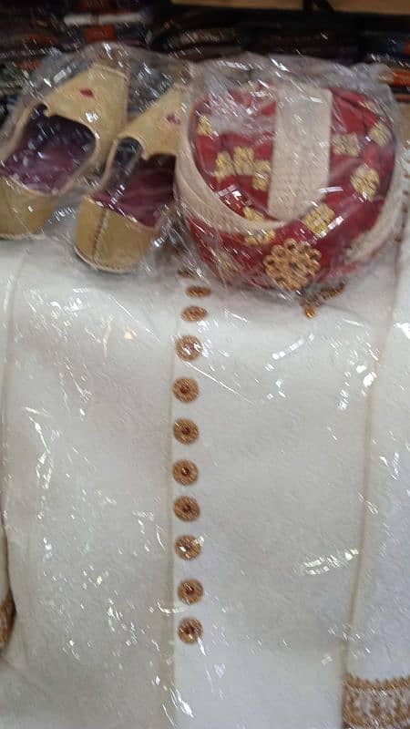 Sherwani/designer sherwani/white Sherwani/Dulha sherwani/groom dress 4