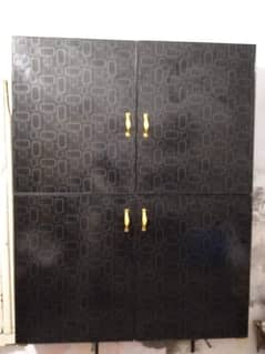 Wood Almari Black color desin 0