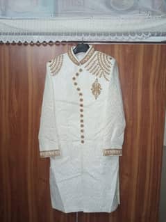 Sherwani/designer sherwani/white Sherwani/Dulha sherwani/groom dress