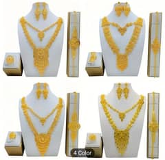 Luxurious Bridal Jewelry Set - 5pcs Alloy Necklace, Earrings, 0