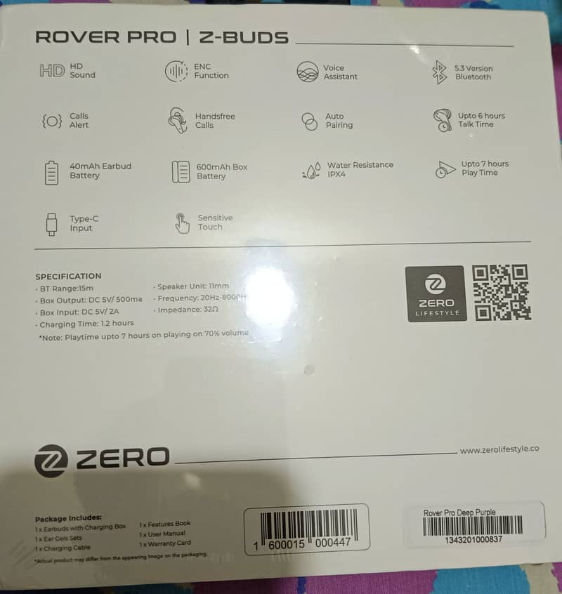 Zero Rover Pro Z buds 1