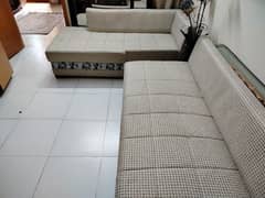 6 seater l shaped sofa set almost new