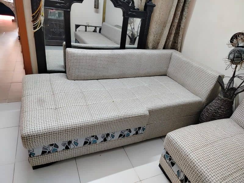 6 seater l shaped sofa set almost new 2