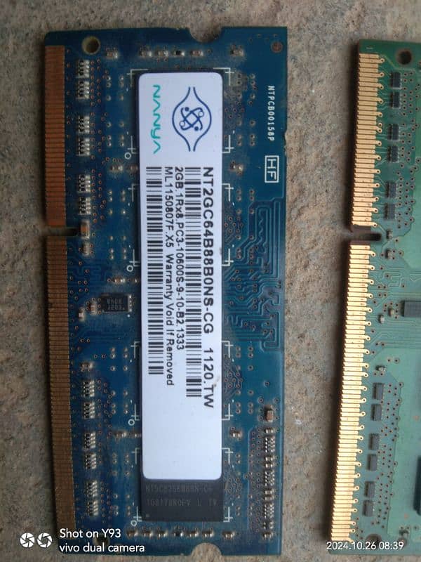 laptop and PC DDR3 Ram 5