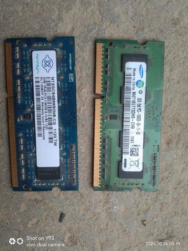 laptop and PC DDR3 Ram 12