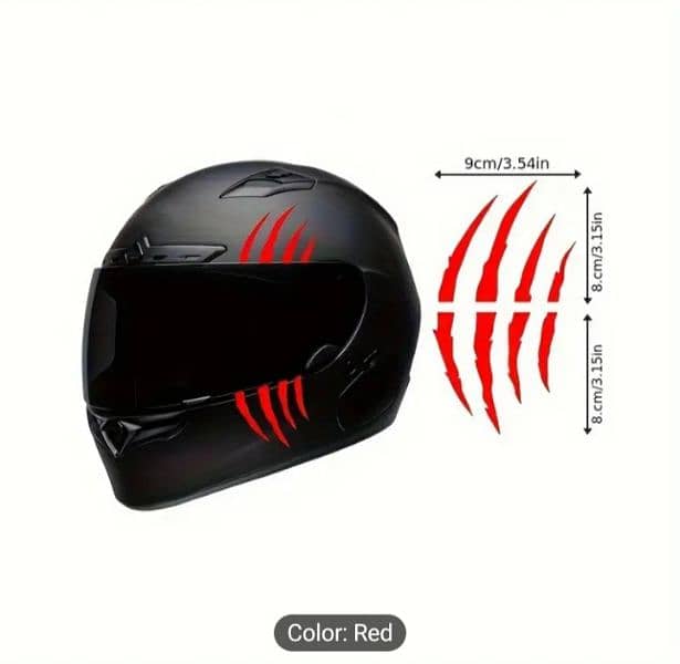 Premium Matte Vinyl Motorcycle Helmet Decals - Scratch-Resistant 4