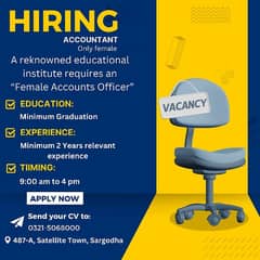 Female Accounts Officer Required 0