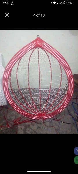 Rattan hanging swing single 8