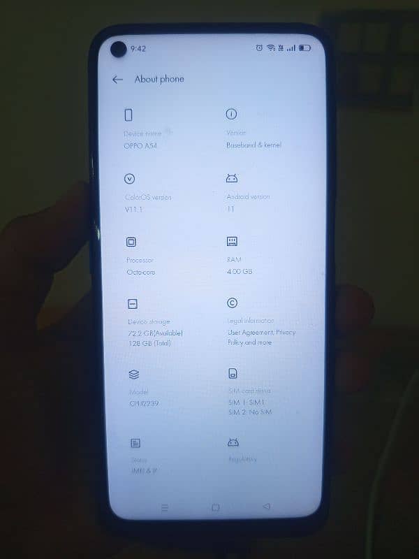 OppO a54 10/10 condition 4 128gb urgent sale 5