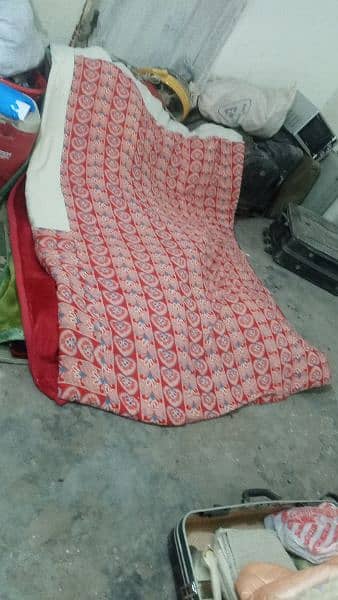 New Razai King size and used mattress 0