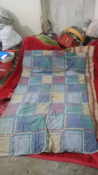 New Razai King size and used mattress 2