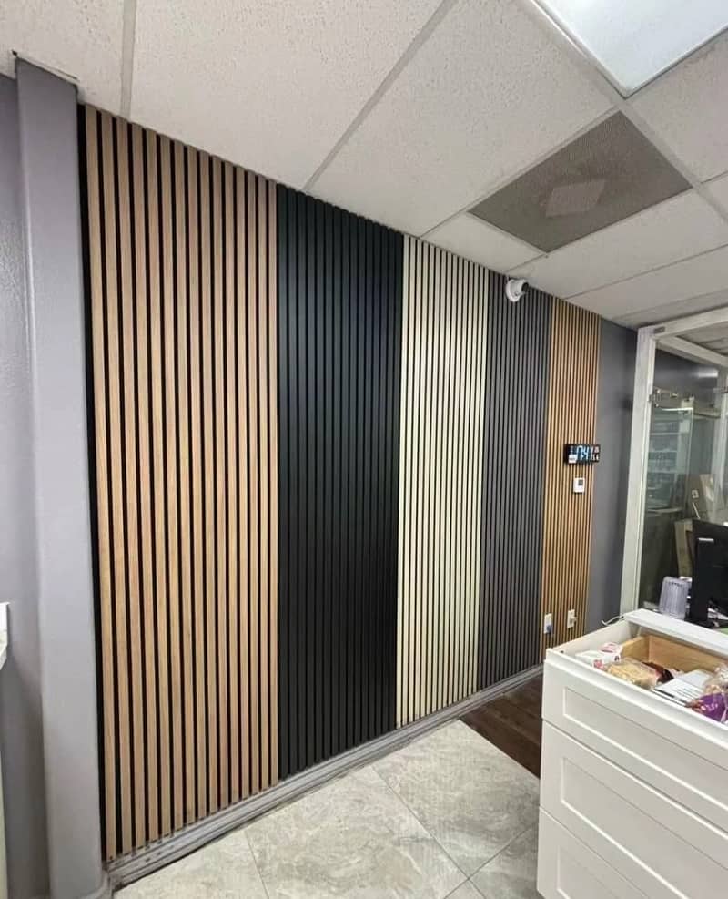 glass paper/ grass carp/Wooden floor/Wpvc Fluted wall panel  blinds. 14