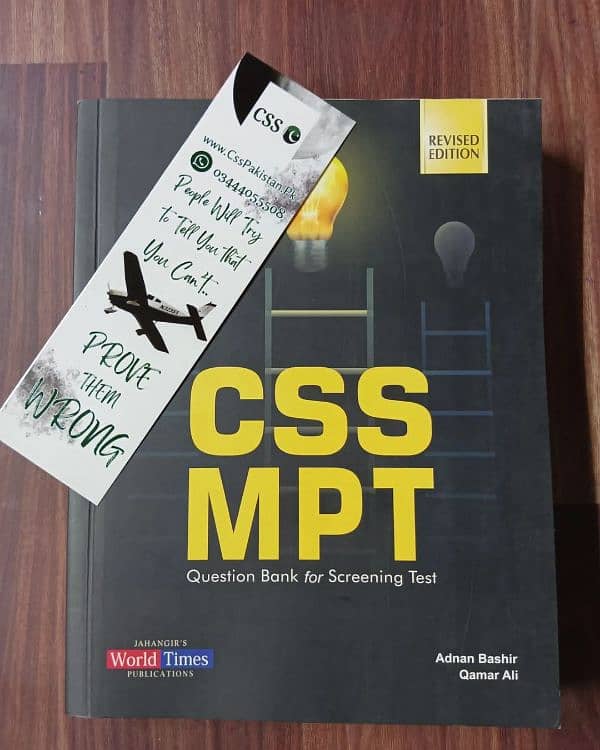 MPT CSS book just 1 day use 1