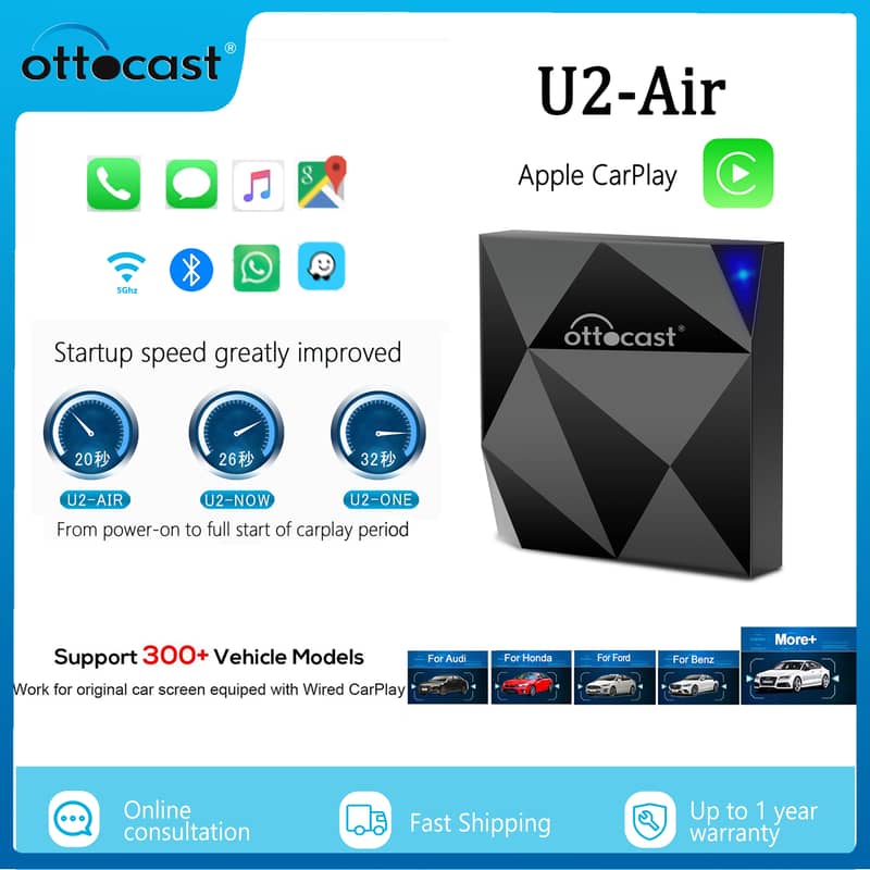 OTTOCAST U2 Air Wireless CarPlay Adapter CarPlay Dongle Activator 5